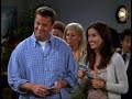 this scene was deleted from episode 8.02 (the one where rachel tells). since the epsode was to be aired soon after 9/11/2001 the scene had to be replaced with the scene where monica was jealous of another newlywed pair.
