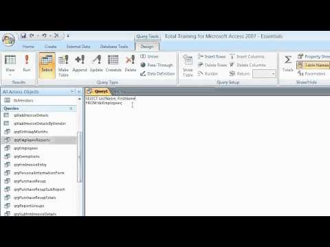 how to write query in ms access