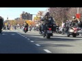 For 30 years, area bikers have been gathering in Philadelphia for the the largest Toy Run in the US and possibly even the world. They deliver toys to Children's Hospital of Philadelphia. The thousands of bikes passing in this footage you see here goes on for almost 1/2 hour. Now due to the economy, the city can no longer afford the police overttime needed to support this event. So this may be the end of a proud Philadephia tradition. What's next, the mummers? For those who have participated in this event in the past, this video taken in front of Finnigan's Wake Pub on Spring Garden Ave is here for you to reminisce about the good times we had. By the way, if you are fortunate enough to live in state that believes you should have the right to make your own informed adult decision on whether to wear a helmet or not, be sure to thank your local ABATE chapter or other local Motorcycle Rights Organizations for their work in making that possible.