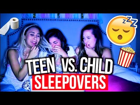 High School Sleepovers Vs. Child Sleepovers! - MyLifeAsEva