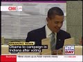 barack and michelle obama in the voting booth.