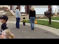 Ashton and Addison trick or treat