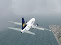 Pousando sob forte chuva Santos dumont Boeing 737-300 Varig