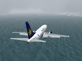 Pousando sob forte chuva Santos dumont Boeing 737-300 Varig