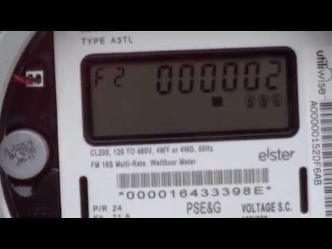 how to read digital electric meter