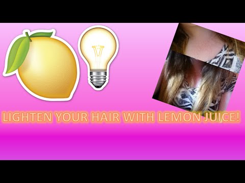 how to use a lemon to lighten hair