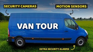 HIGH SECURITY AFFORDABLE Van Conversion With BUILT IN SECURITY CAMERAS | Full of BUDGET SOLUTIONS by Nate Murphy