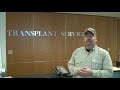 Mike updates Stephen on BJH Transplant Testing