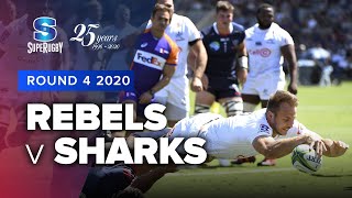Rebels v Sharks Rd.4 2020 Super rugby video highlights | Super Rugby Video Highlights