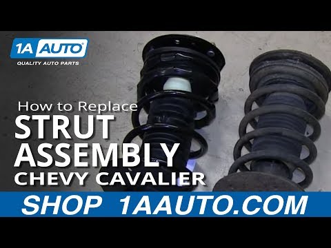 How To Install Replace Front Strut Spring Shock 2000-05 Chevy Cavalier