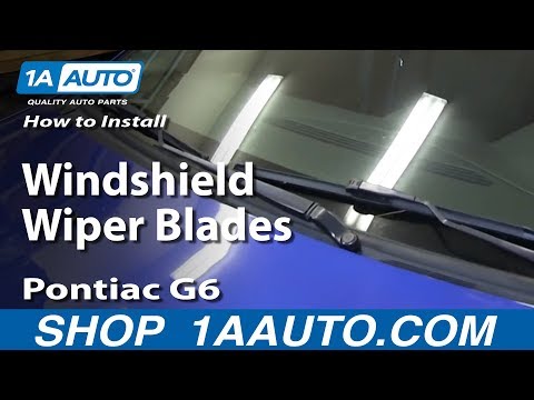 How To Install Replace Windshield Wiper Blades 2005-10 Pontiac G6