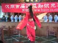 A pretty Chinese girl danced in a party( Han Chinese dress)