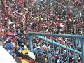 Aremania football suporter in action
