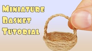 Miniature Basket Tutorial - (Minyatür sepet yapımı)