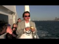 Seagull Steals Bite Of Guys Donut - animals, bite, chocolate, donut, seagull