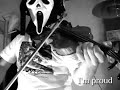 played with violin 