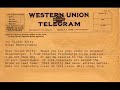 Western Union Telegram: Internet Friendships