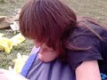 Girl licks her own elbow!