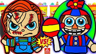 Huevos Sorpresa Gigantes de Chucky VS FNAF Balloon
