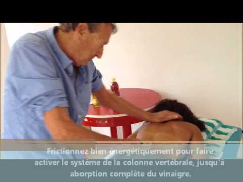 Massage tonique du dos, au vinaigre de cidre &laquo;&nbsp;Spécial UBERTI&nbsp;&raquo;