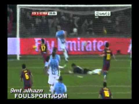 اهداف مباراة برشلونه 4 - ملقا 1اروع هدف هدف إنييستا