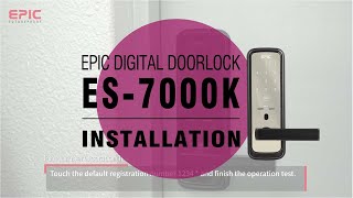 video thumbnail Digital Door Lock Epic ES-7000K youtube