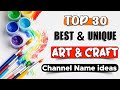 Art And Craft Page Names For Instagram