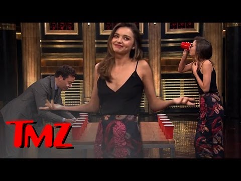 Jimmy Fallon VS Miranda Kerr -- FLIP CUP!