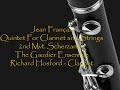 Jean Fran�aix - Quintet For Clarinet and Strings - 2nd Mvt.