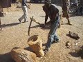 Djembe in the making.AVI
