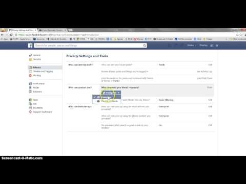 how to my facebook private