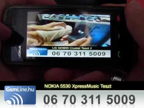 Nokia 5530 XpressMusic teszt vide�