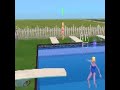 jumping into the pool       sims 2