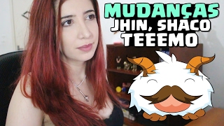 Mudanças Jhin, Teemo, Shaco, Nidalee, Katarina e Skin Anivia Carnaval - League of Legends