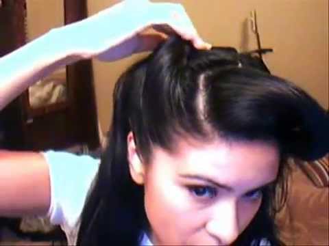 How to do a simple hair style, hair do. Rockabilly, or Pin up look.