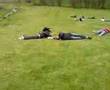 Eshie & Ree rolling down a hill!