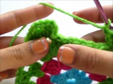 how to fasten off crochet granny square