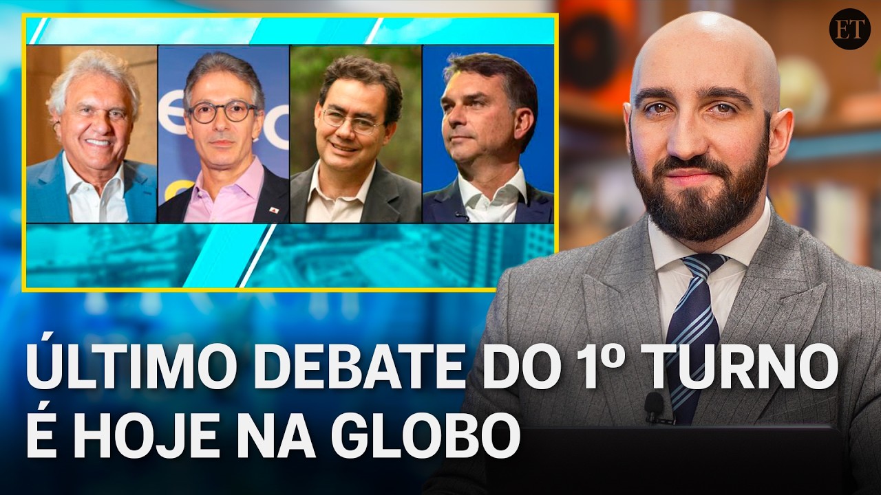Flávio, Caiado, Zema e Cury vão ao último debate na Globo; Lula escolhe podcast