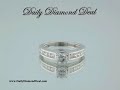 14k White Gold Womens Engagement Wedding Ring 1.10 CT www.DailyDiamondDeal.com