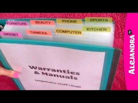 organize - Watch My Private Organizing Videos Here - http://www.howtoorganize.tv/7-day-get-organized-video-course-yt/# Binders - http://www.alejandra.tv/blog/recommends...