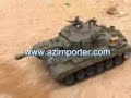 Snow leopard with smoke and sound tank