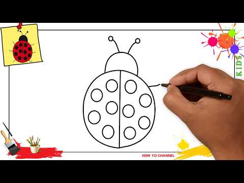 video-linktoworks-How to draw a ladybug EASY step by step for kids,...