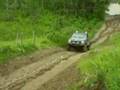 jeep commanche hill climb in mud