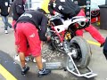 In the pitts of World supers phillip island watching Xaus's crew fix his bike