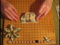 Видеосхема оригами из денег - цветок
