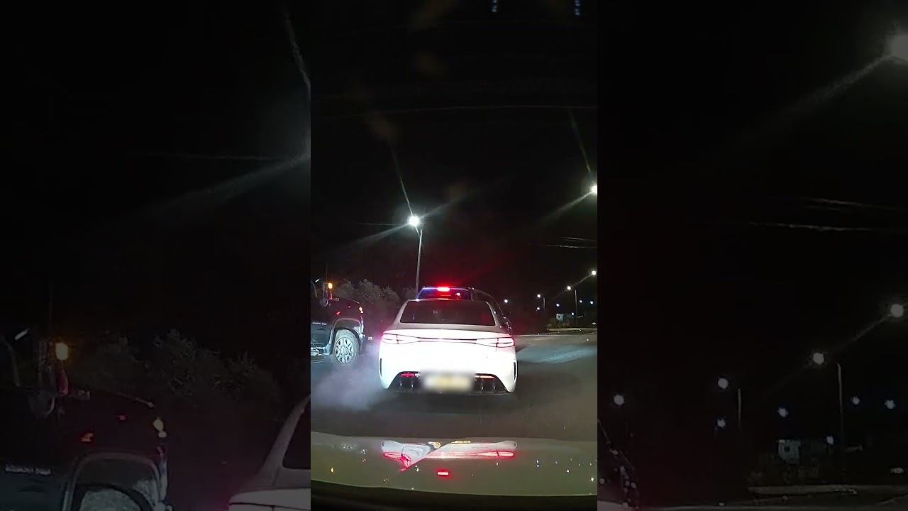 מעצר גנב רכב לפני שנמלט לכפר פלסטיני