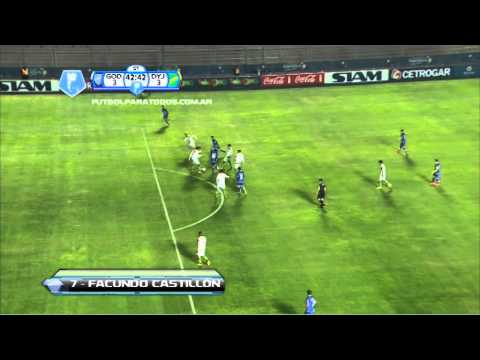 Gol de Castillón. Defensa 3 - Godoy Cruz 3. 16 avos. de final. Copa Argentina. Fútbol Para Todos