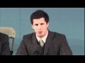 Andy Samberg impersonates Mark Zuckerberg, Mark Wahlberg, Nick Cage at Harvard
