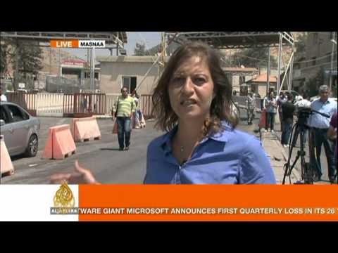 zeina khodr - Syrian opposition fighters have taken control of a number of border crossings with Iraq and Turkey.In Masnaa in Lebanon, is Zeina Khodr reports on border dev...