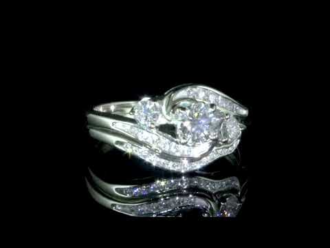 Lady's 14k White Gold 0.86ct (TDW) Diamond Ring